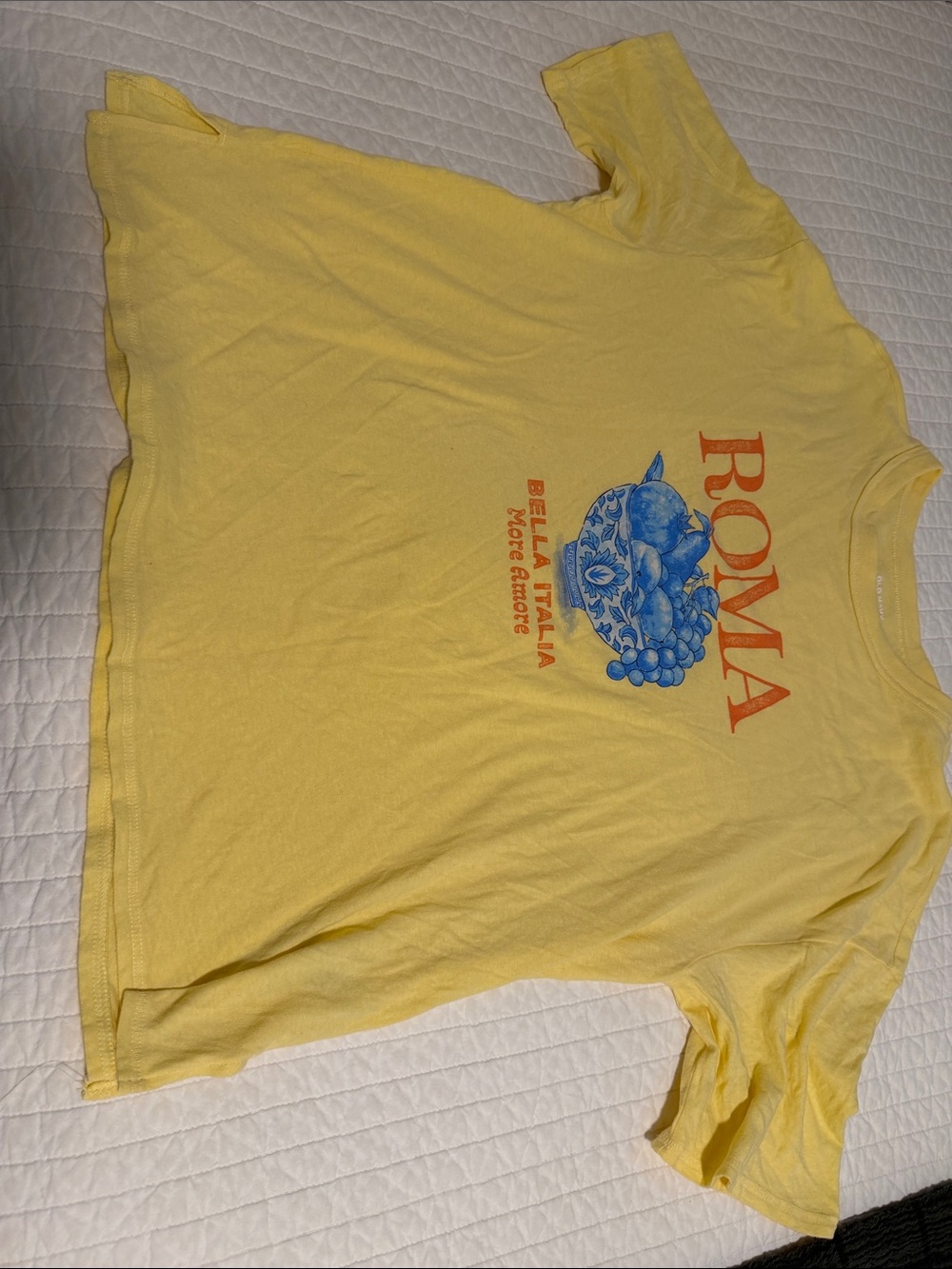 Yellow ROMA Graphic T‑Shirt